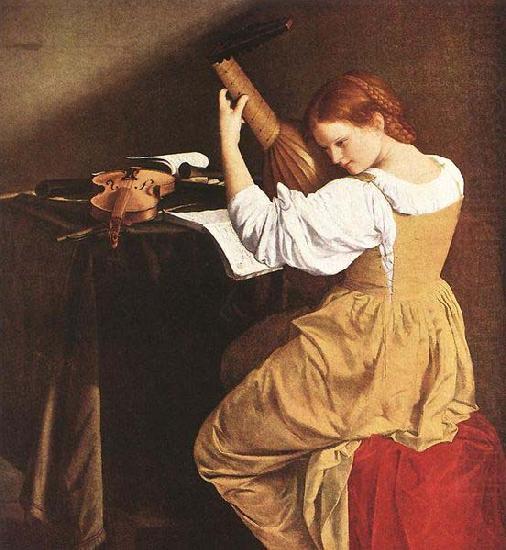Orazio Gentileschi The Lute Player by Orazio Gentileschi. china oil painting image